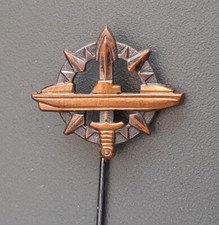 Insigne Miniature Sous Marin Diesel U-BOOT Certificat SOUS MARINIER 16mm MARINE