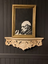 Art brut art singulier outsider art Pape à la clope peinture Poppy Black 27