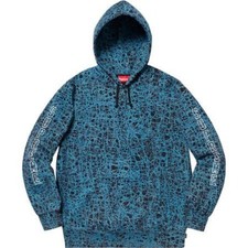 Supreme Marble Blue Hooded