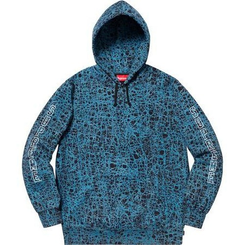 Supreme marble blue hooded - marble,
