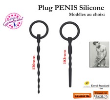 PLUG PENIS SILICONE -Dilatateur Urètre -Sextoy Plaisir Intime Homme