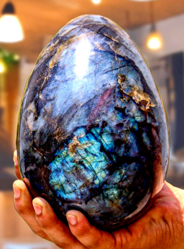 Oeuf labradorite flashy de - oeuf,