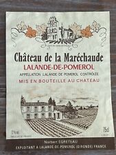 Étiquette Château de la Maréchaude - Lalande de Pomerol - 75 cl