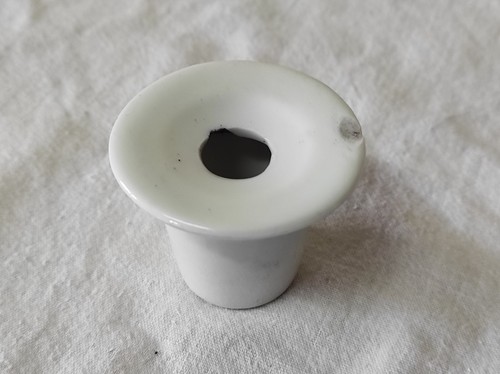Ancien encrier porcelaine - ancien, en