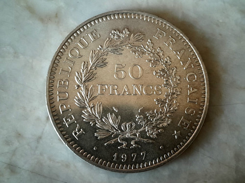 Francs hercule 1977 argent - 50,