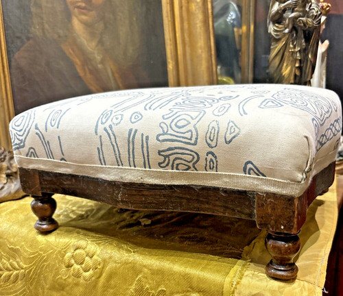 Ancien tabouret repose pieds - tabouret,