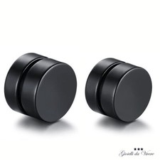10MM Rock Acier Noirs Couple