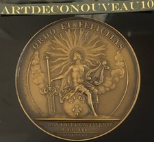 MÉDAILLE EN BRONZE LOUIS XIV