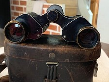 Jumelles WW2 Mimor 8x-25 Iris Paris avec étui en cuir. 