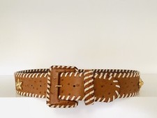 Ceinture bijoux en cuir façon