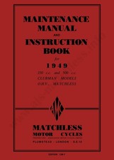 MANUEL REVUE ATELIER RÉPARATION PDF  MATCHLESS 1949 G3L G80L