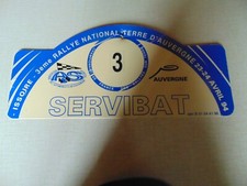 Plaque Rallye  3 è rallye terre d AUVERGNE 1994