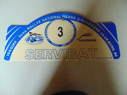Plaque rallye è - 3,