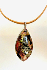 Pendentif Pietersite 45Cts -Marquise- Longueur sur mesure -Argent massif