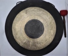 gong extra large de 55 cm - méditation de gong tibétain, gong fait à la...