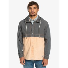 QUIKSILVER Veste à Capuche Natural Surf Veste Café Crème 2023 Neuf Homme M