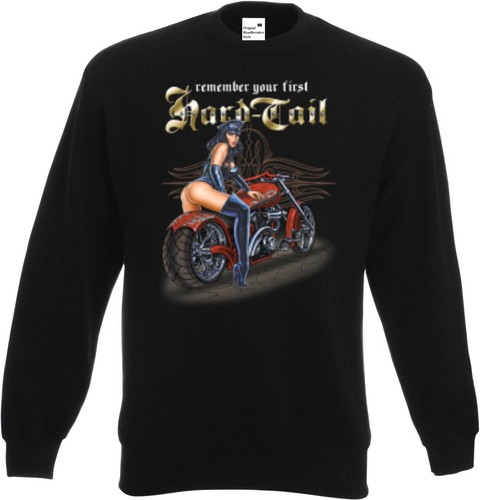 Sweat noir motard - en,