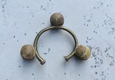 Ancien bracelet grelot de danse en bronze Art tribal ethnique