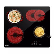 Glass ceramic hob 4 zones plates cooking plate 59 cm hob self-sufficient framele