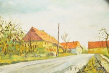 Huile sur toile "  paysage