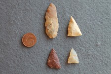 Lot Pointe De Flèche Pierre Taillée Préhistoire Néolithique Sahara Algérie Silex