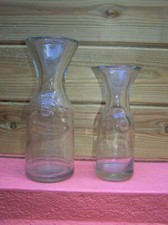 Lot 2 Bouteilles Carafes Verre soufflé Anciennes