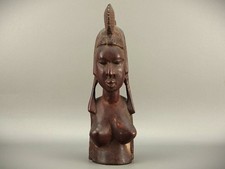 Buste sculpture objet ethnique femme Art tribal Africain /  20