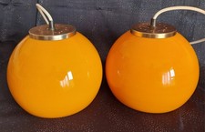 2 GROS LUMINAIRES, VERRE