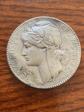 Médaille En Argent Massif