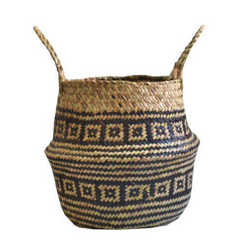 Handwoven basket storage - basket,
