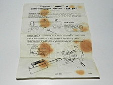 Dinky Toys  FR 887 Notice porte pile  887  Unic Air BP  originale années 1960