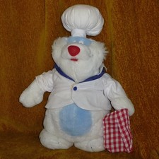 Doudou Peluche Ours Flunch - Etat moyen - Lire descriptif