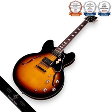 Guitare vintage Burst Epiphone Inspired by Gibson Custom 1962 ES335 Reissue