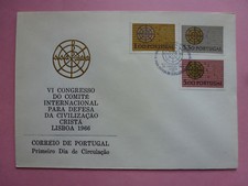 LOT 15047 ENVELOPPE" PORTUGAL CIVILISATION CHRETIENNE 6° CONGRÉS" 1966