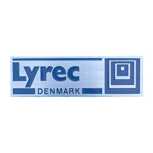 Original lyrec nameplate - nameplate, badge