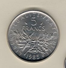 5 FRANCS SEMEUSE 1985 FDC SOUS SCELLÉ