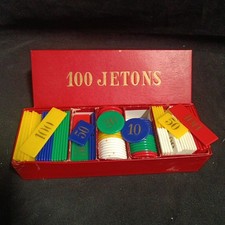 Coffret Jetons Poker Ancien 100 Jetons