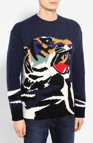 Kenzo tiger intarsia sweater - kenzo,