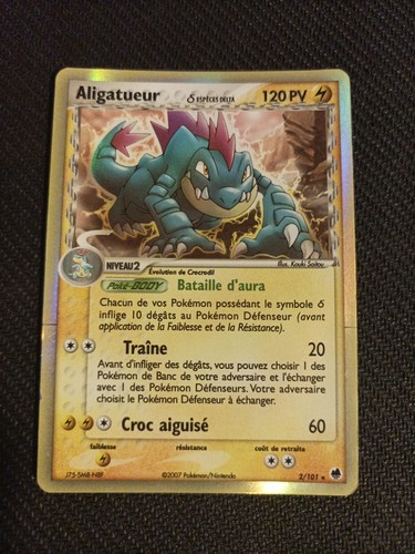 Carte pokémon aligatueur - carte,