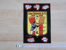 Carte postale blason adhésif LIGUE RÉGIONALE DE TIR LANGUEDOC ROUSSILLON