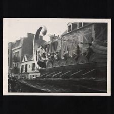 Ancienne photo 18.3 x 13.1 Carnaval de Granville en 1949 / Le Char de la Reine