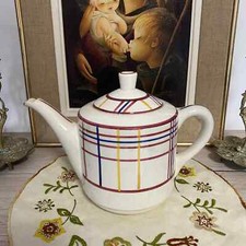 Ancienne Théière Cafetière faience Gien Malvina