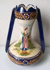casse vase hb quimper barbotine majolique no pouplard beatrix porquier beau