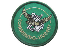 ECUSSON DES COMMANDOS MARINE COMMANDO HUBERT SCRATCH AU DOS 75MM