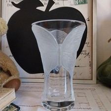 Vase En Cristal D'arques Papillon