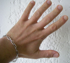 20CM / JOLI BRACELET gourmette 6gr en Argent massif 925 N°154