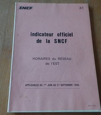 RARE SNCF - INDICATEUR OFFICEL