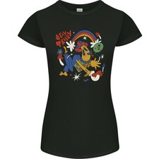 Restez Trippant Champignons Magiques LSD T-Shirt Femme Coupe Petite