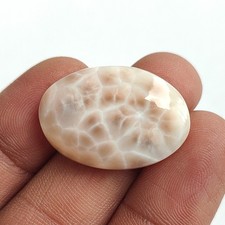 Cabochon naturel Thomsonite rose larimar natrolite pierre précieuse en vrac 2...