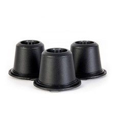 Lot de 3 Capsules à Café Espresso "Ecolo" 4cm Noir